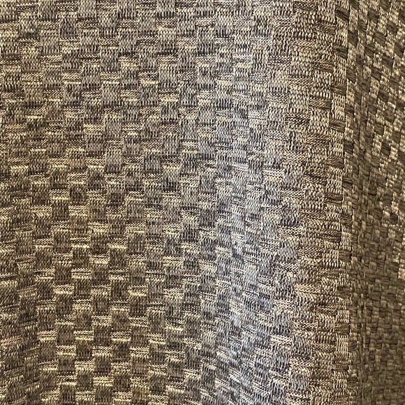 Textured Silver Grey Metallic Mini Dress / Tunic Top Bell Sleeves NWT S - Picture 9 of 9